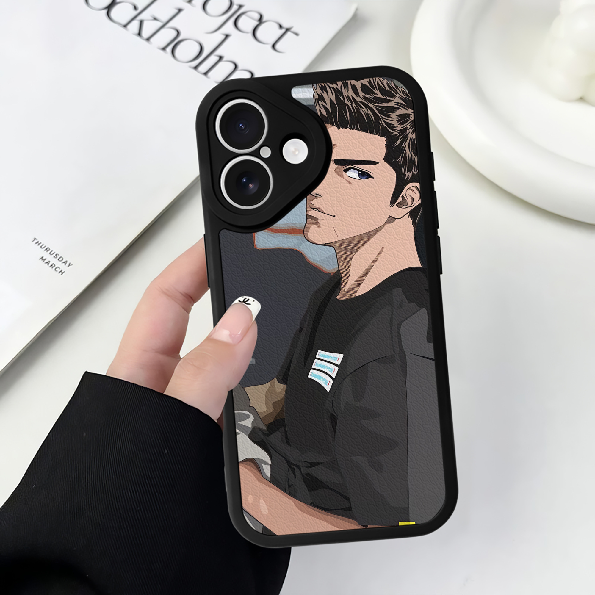 （画像用） SLAM DUNK／スラムダンク 【iPhone 16シリーズ対応】シリコンスマホケース（レザー調） 材質：シリコン